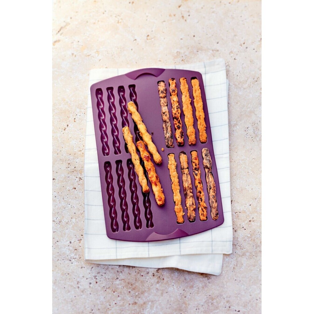 Tupperware Silicone Form Sticks One Piece Purple Microwave And Oven Safe